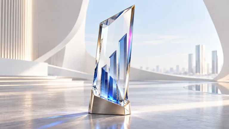 Crystal award concept image